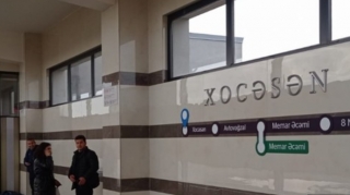 Bakı metrosunun ikinci yerüstü stansiyası ilk sərnişinlərini qarşılayıb  - FOTO