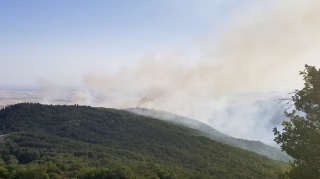 Qəbələdə meşə yanğınının söndürülməsinə 2 helikopter cəlb olunub- VİDEO 