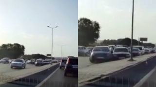 На трассе Баку - Сумгайыт столкнулись восемь автомобилей   - ВИДЕО