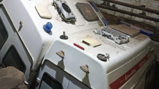 Rusiyada iki təcili yardım maşını torpağa çöküb 