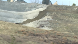 Bakıda torpaq sürüşməsi baş verdi - VİDEO 