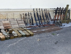 Füzulidə xeyli sayda silah-sursat aşkar edilib - FOTO/VİDEO