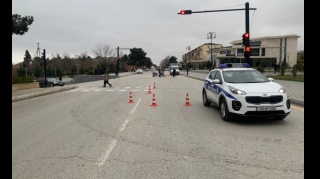 "Siqnal" İdarəsi Siyəzəndə yol nişanlarını yeniləyir  - FOTO