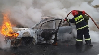 Ermənistanda yol qəzası: 3 sərnişin yanaraq ölüb, 2 nəfər yaralanıb