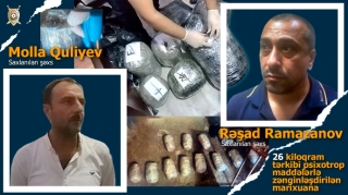 DİNDƏN ƏMƏLİYYAT:  Narkokuryerlərdən 26 kq marixuana aşkarlandı