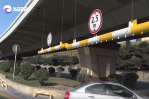 Bakının mərkəzində sürücülər təhlükə ilə üz-üzədir  - VİDEO