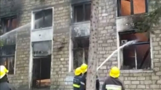 В Барде произошел пожар в бывшем доме престарелых  - ВИДЕО