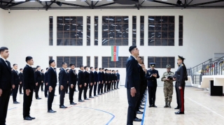 Вилаят Эйвазов провел прием граждан и строевой смотр в Габалинском районе - ВИДЕО