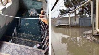 Çirkab suları evlərə dolur -  Sakinlər PA rəhbərinə müraciət etdi - FOTO 