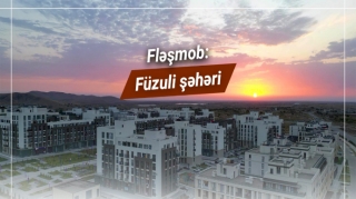 Füzuli şəhərində fləşmob keçirilib - VİDEO 