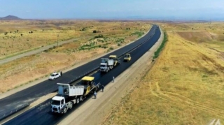 Şükürbəyli-Cəbrayıl-Hadrut  avtomobil yolunun 20 km-lik hissəsi asfaltlanıb  - FOTO