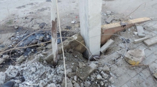 Ağsuda yol qəzası rayonun 4 saat işıqsız qalmasına səbəb olub   - FOTO