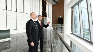 Prezident Mərkəzi Bankın yeni binasının açılışında - FOTOLAR 