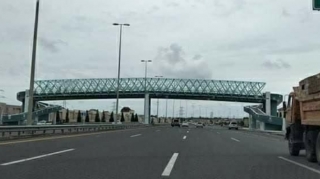 Mərdəkan-Zuğulba yolundakı piyada körpüsü yaxın günlərdə istifadəyə veriləcək  - FOTO