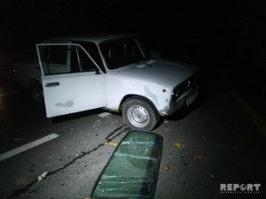 Yevlaxda iki avtomobil toqquşub, xəsarət alanlar var
