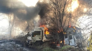 Yanğın nəticəsində 30 avtomobilə zərər dəyib  - VİDEO