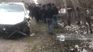 Xaçmazda AĞIR QƏZA: 3 ölü, 8 yaralı   - FOTO