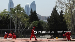 Bakıda “Formula-1” yarışı üçün hazırlığın son mərhələsindən FOTOREPORTAJ 