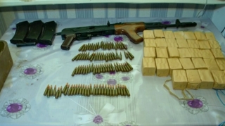 Gəncə sakinində narkotik və silah aşkarlanıb  - FOTO
