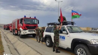1 helikopter, 53 texnika, 220 yanğınsöndürən ... - FHN-in növbəti qrupu Türkiyəyə yola düşdü 