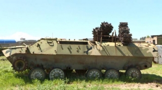 Rusiya sülhməramlıları Qarabağda zirehli texnika  ilə təlim keçib