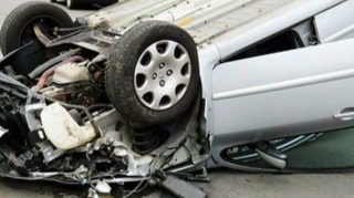 В Загатале столкнулись два автомобиля, один из водителей погиб