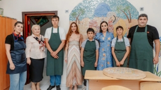 Leyla və Arzu Əliyevalar internat məktəbində - FOTOLAR 