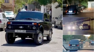 “Niva”nın qabağını göyə qaldıran sürücü işıqlarını söndürüb əks yola çıxdı   - VİDEO
