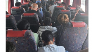 Avtovağzalda biabırçılıq  - Sərnişinlər avtobuslarda bu şəkildə əyləşdirilir - FOTO 