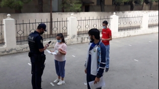 İmtahana buraxılış polis nəzarəti altında keçirilir  - FOTO