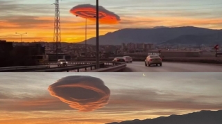 Bursa səmasında “UNO bulud” göründü: Bir saat havada asılı qaldı - FOTO - VİDEO 