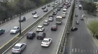 Bakının bir sıra yollarında tıxac var - SİYAHI 