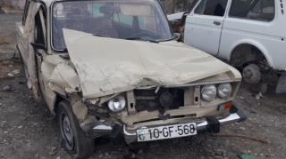 В Кюрдемире столкнулись два автомобиля,  есть пострадавшие - ФОТО