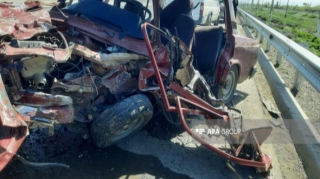 В Агдамском районе произошло ДТП: погиб один из водителей - ФОТО 