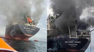 Hörmüz boğazında zərbə alan gəmidəki itkin düşmüş dənizçilərin taleyi məlum oldu 