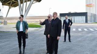 Prezident və Birinci vitse-prezident Zəngilan Beynəlxalq Hava Limanında  olublar  - FOTO