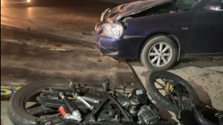 Bakıda "Lada"ya çırpılan motosikletin sürücüsü öldü   - FOTO - VİDEO