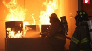 Şiraz hava limanında yanğın olub - FOTO 