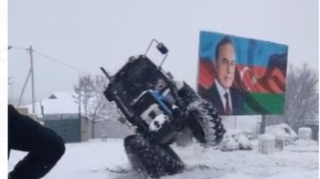 Traktorla "avtoşluq" edib qəza törədən sürücü tutuldu  - VİDEO
