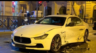 Bakıda bahalı qəza:  "Maserati", "Jeep", "Chrysler"  - FOTO - VİDEO