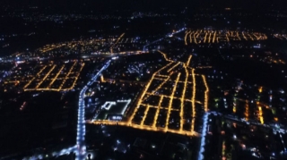 Gəncədə küçələrin işıqlandırılması ilə bağlı layihə icra olunur  - FOTO