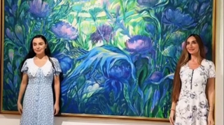 Leyla və Arzu Əliyevalar Müasir İncəsənət Muzeyində - VİDEO