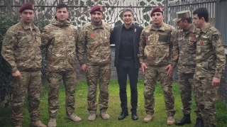 Qazilərimiz Necati Şaşmazla görüşdülər - FOTO 