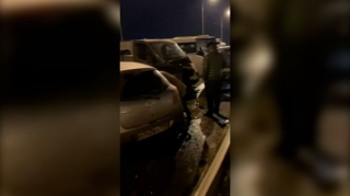 Rusiyada onlarla avtomobilin iştirakı ilə zəncirvari qəza  - VİDEO