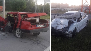 “Tofaş” “Opel”lə toqquşdu;  2 ölü, 2 yaralı - FOTO 