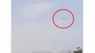 Oğuzda meşə yanğınının söndürülməsinə helikopter cəlb olunub  - FOTO