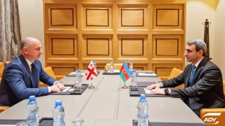 ADY sədri Rövşən Rüstəmov Tbilisidə gürcü həmkarı ilə görüşüb - FOTO