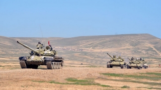 Azərbaycan Ordusunun tank bölmələrinin intensiv döyüş hazırlığı məşğələləri keçirilir - FOTO - VİDEO