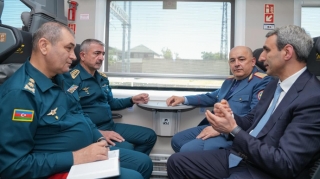 Generallar Bakı-Tbilisi qatarında – FOTO 