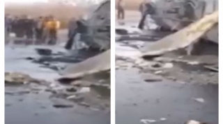 Azərbaycanda maşın aşıb yolu "qırladı"- VİDEO 